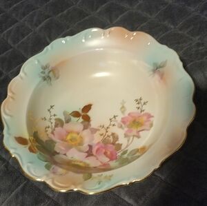 Vintage Bavaria Schumann Arzberg German Wild Rose 9 "Serving Bowl